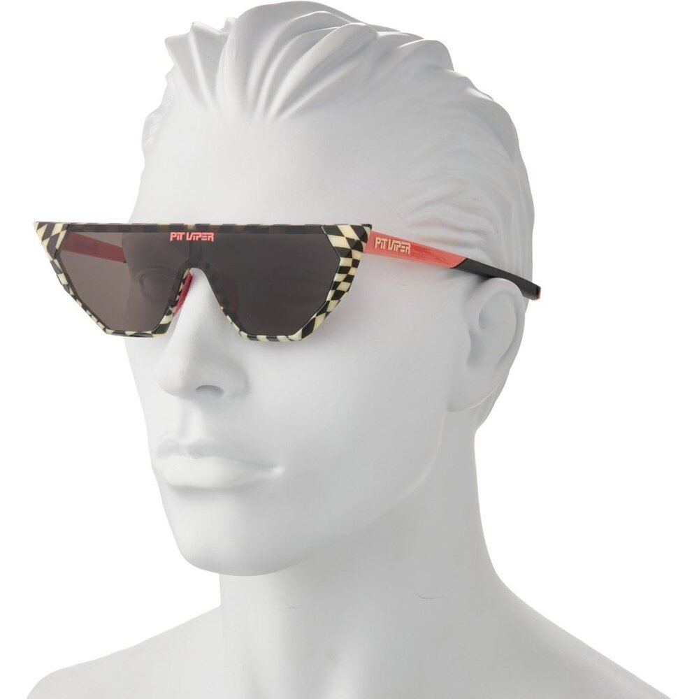 PIT VIPER The Victory Lame Showroom Sunglasses Checkered/Smoke NEW - Picture 3 of 11